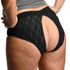 Lace Envy Black Crotchless Panty Harness