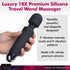 18X Luxury Silicone Travel Wand