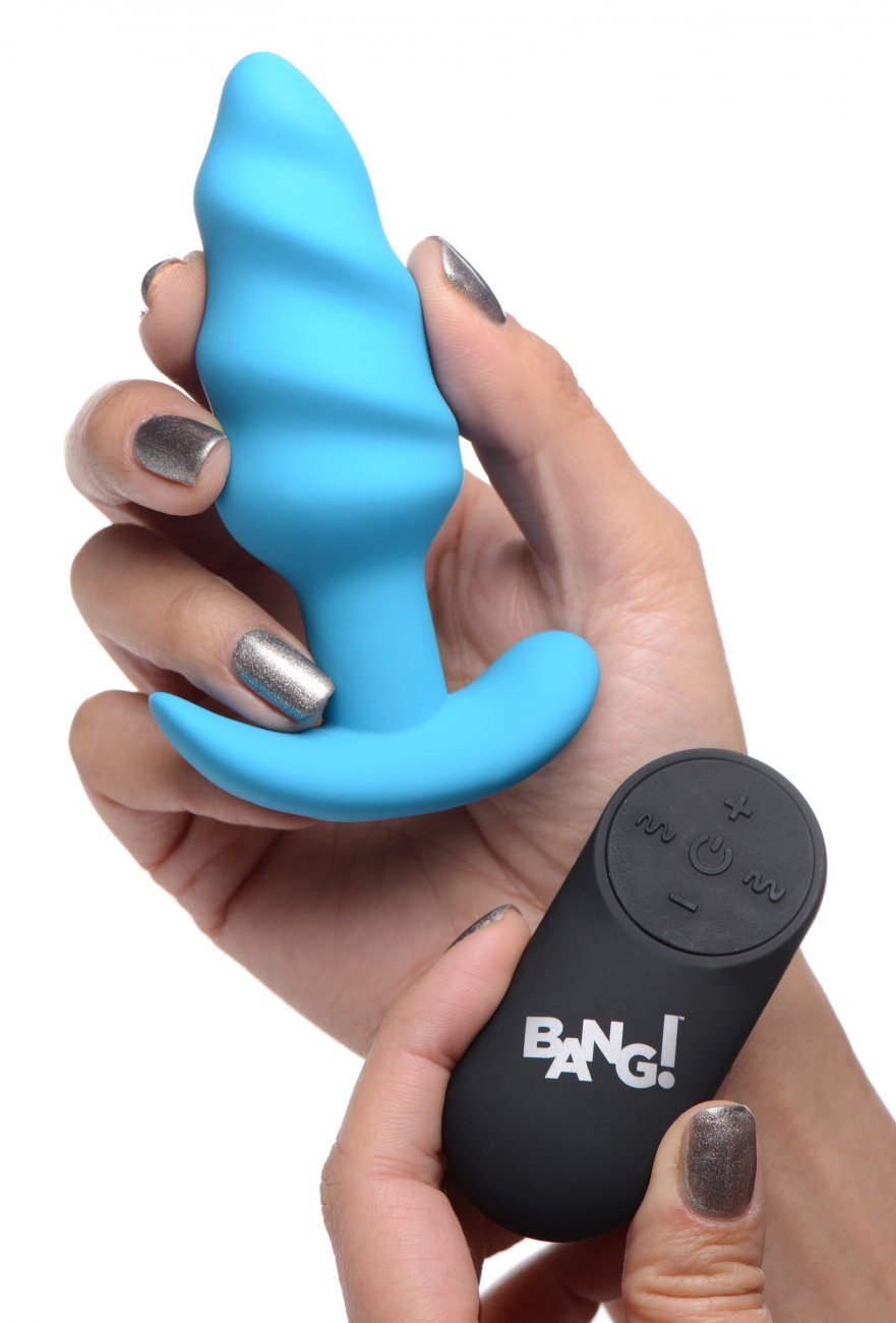 Remote Control 21X Vibrating Silicone Swirl Butt Plug Healthy & Active Remote Control 21X Vibrating Silicone Swirl Butt Plug Healthy & Active