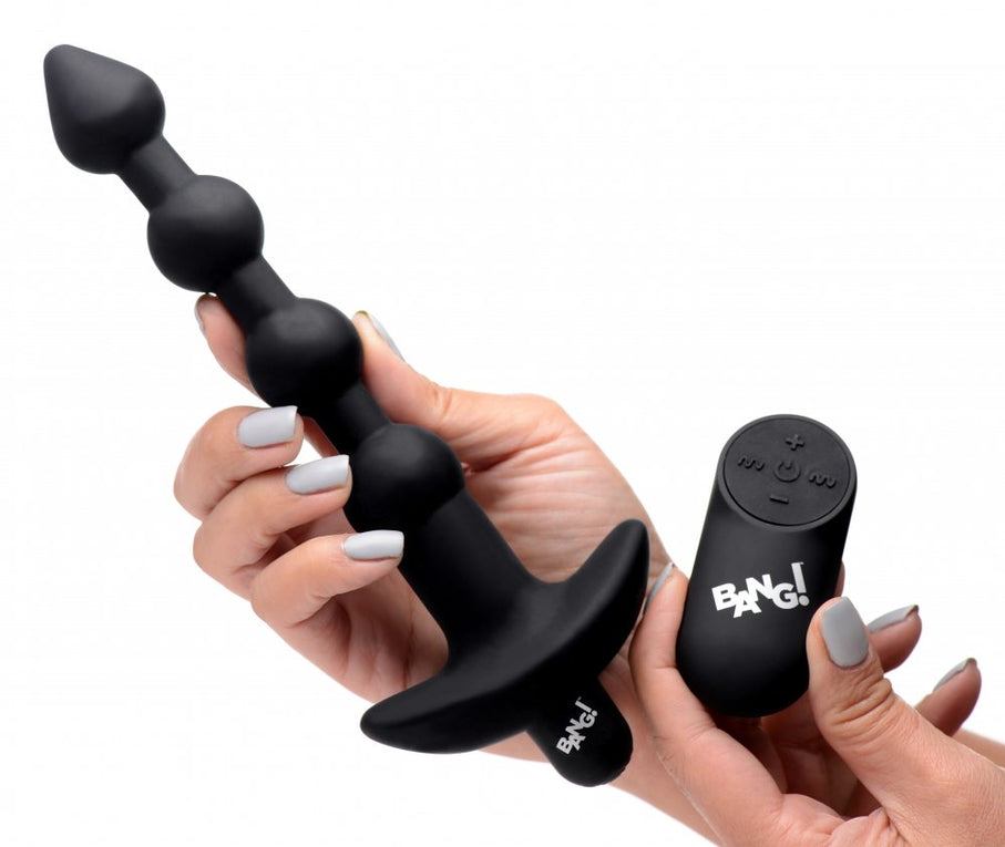Vibrating Silicone Anal Beads & Remote Control Healthy & Active Vibrating Silicone Anal Beads & Remote Control Healthy & Active