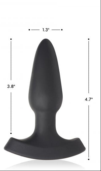 28X Laser Heart Silicone Anal Plug with Remote