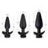 Interchangeable 10X Vibrating Silicone Anal Plug with Remote