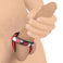Red Leather Snap-On Penis Harness