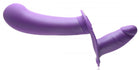 28X Double Diva 1.5 Inch Double Dildo With Harness And Remote Control Purple