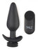 Interchangeable 10X Vibrating Silicone Anal Plug with Remote