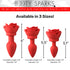 28X Silicone Vibrating Rose Anal Plug with Remote