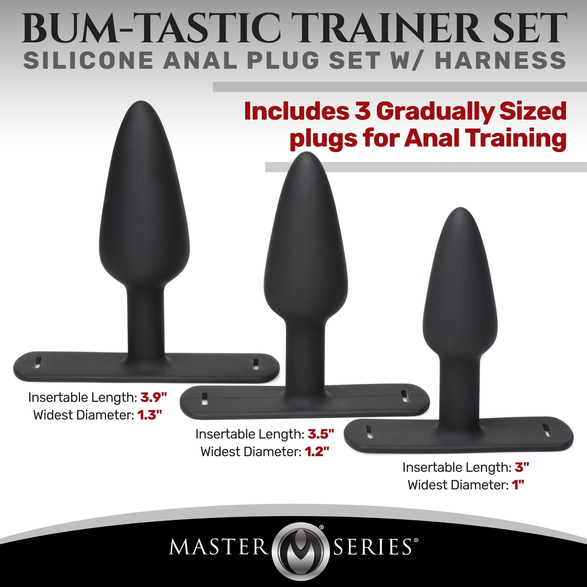 Bum-Tastic 3-Piece Trainer Set | Silicone | Harness Healthy & Active Bum-Tastic 3-Piece Trainer Set | Silicone | Harness Healthy & Active