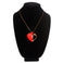 10X Vibrating Silicone Heart Necklace