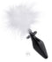 Glass Bunny Tail Butt Plug