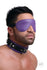 Strict Leather Black and Purple Blindfold Image 3