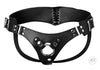 Leather Corset-Back Strap-On Harness