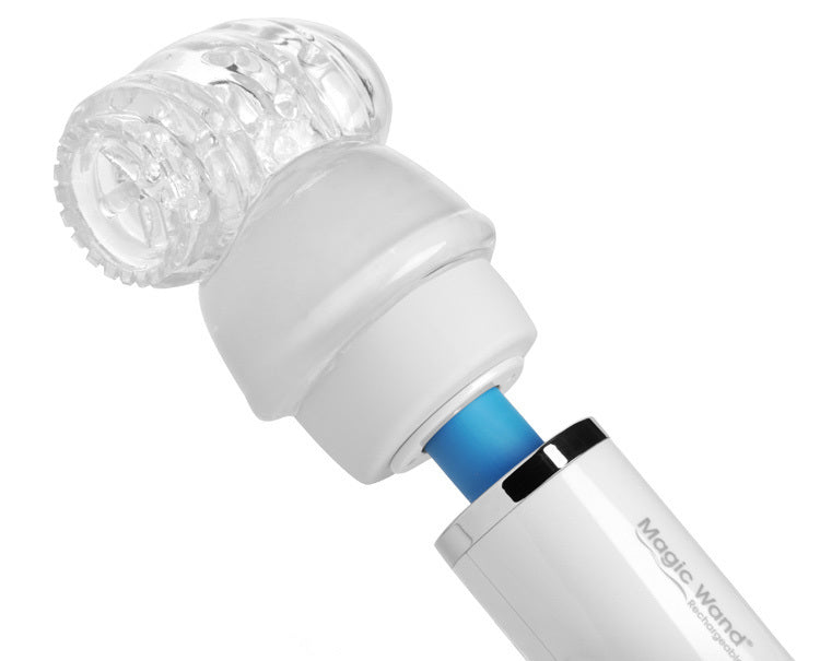 Rechargeable Magic Wand w/ Vibra Cup Attachment Healthy & Active Rechargeable Magic Wand w/ Vibra Cup Attachment Healthy & Active