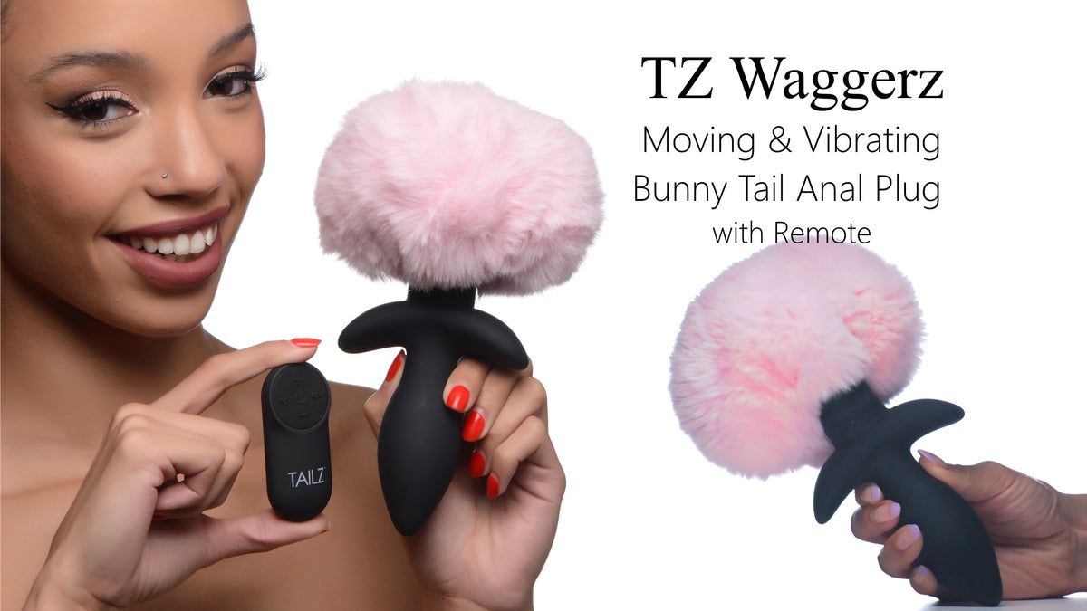 Remote Control Wagging Bunny Tail Anal Plug - Video Remote Control Wagging Bunny Tail Anal Plug - Video