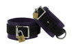 Strict Leather Deluxe Locking Black/Purple Cuffs