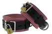 Strict Leather Deluxe Black and Pink Locking Cuffs